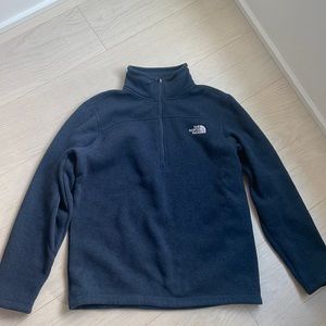 The North Face Blue Pullover Half-Zip Size L